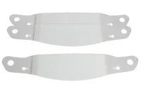 RACING OPTICS Helmet Shield Tear Off, Perimeter Seal, 2 mm Thick, 11-1/2" Center to Center, Straight, Plastic, Clear, Arai/B