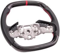 20-26+ C8 Corvette Carbon Fiber Steering Steering Wheel (Perforated Leather) - E