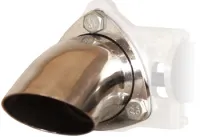 QTP 2.5" Universal Turn Down Exhaust Pipe, Cut Out Extension