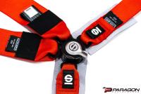 2020-27 C8 Corvette All Models Sparco 4pt 3in/2in Competition Harness, Red