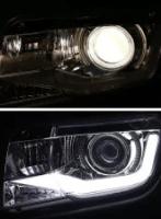 Spec-D LED Bar Projector Headlights (Chrome Housing/Clear Lens) Chevrolet Camaro 2010-2013