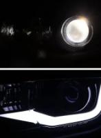 Spec-D LED Bar Projector Headlights (Glossy Black Housing/Smoked Lens) Chevrolet Camaro 2010-2013