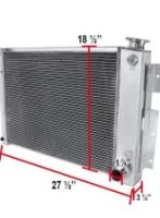 Spec-D Aluminum 3-Row Performance Radiator Chevrolet Camaro | Pontiac Firebird 1967-1969