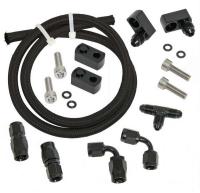 Trick Flow Fitting/Hardware/Hose Steam Vent Kit - GM LS-Series - Black