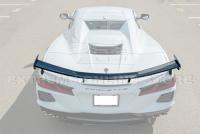 20-26+ C8 Corvette High Wing Spoiler (Matte Black) - EOS