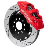 2014-2019 Corvette C7 Wilwood AERO6 14.00" Front Brake Kit Drilled/Slotted Red
