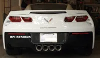 2014-2019 C7 Corvette Stingray Taillight Bezels, Smooth Finish, 2pc kit, Custom Paint Matched