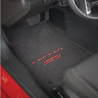 2010+ Camaro SS Floor Mats (Red Lettering & SS Logo)