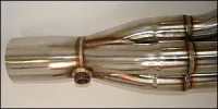 QTP 2005-012 C6 Corvette LS2/LS3 Stainless Steel Tri Y 1 3/4" Header
