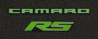 2010 Camaro Ultimat Floor Mats, Embroidered CAMARO and  RS Logos