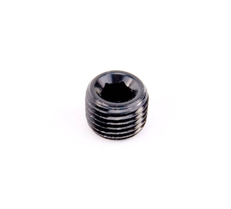 3/8 Inch NPT Pipe Plug Black Nitrous Outlet