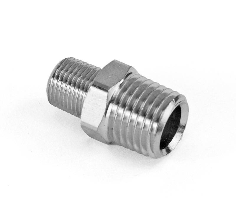 1/4 Inch NPT x 1/4 Inch NPT Straight Fitting Male/Male Nitrous Outlet