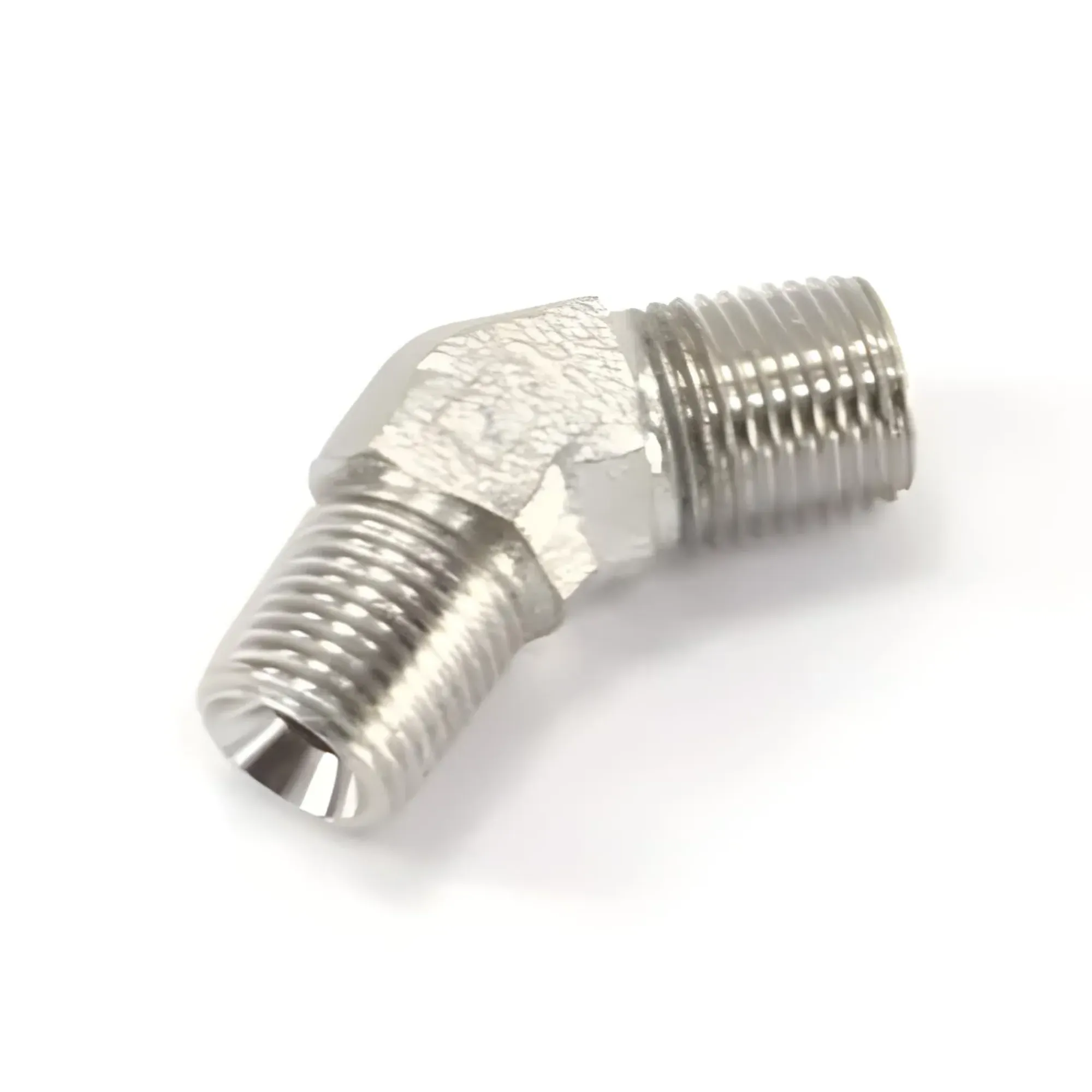 1/8 x 1/8 Inch NPT 45 Degree Fitting Male /Male Nitrous Outlet