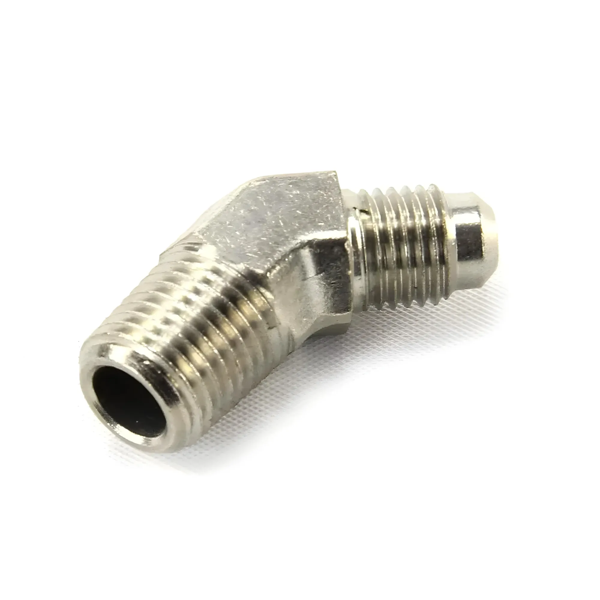 Nitrous Outlet 1/4" NPT X 4AN 45 Degree Fitting - Male /Male, 00-01254-B
