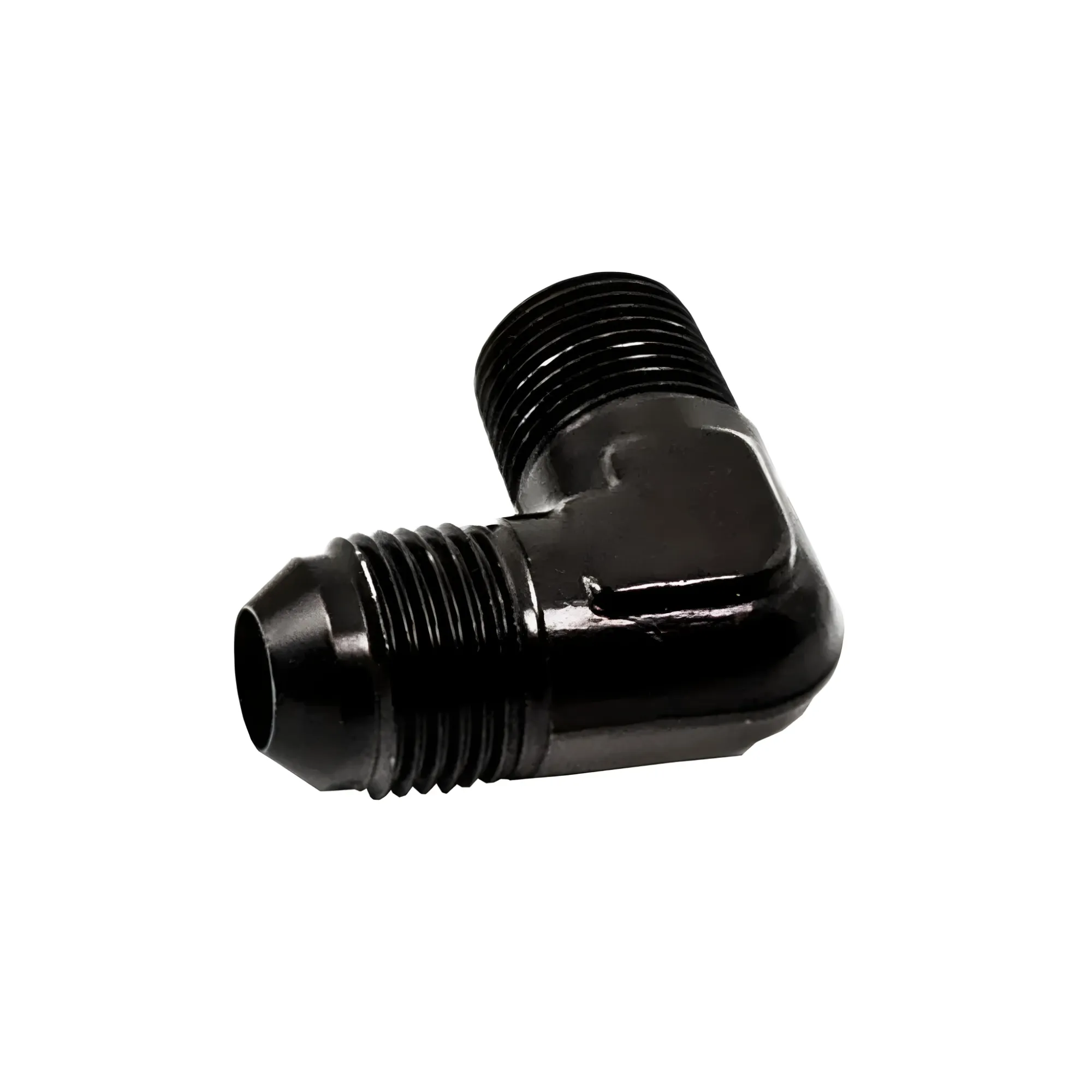 3/8 Inch NPT x 8AN 90 Degree Fitting Male/Male Black Aluminum Nitrous Outlet