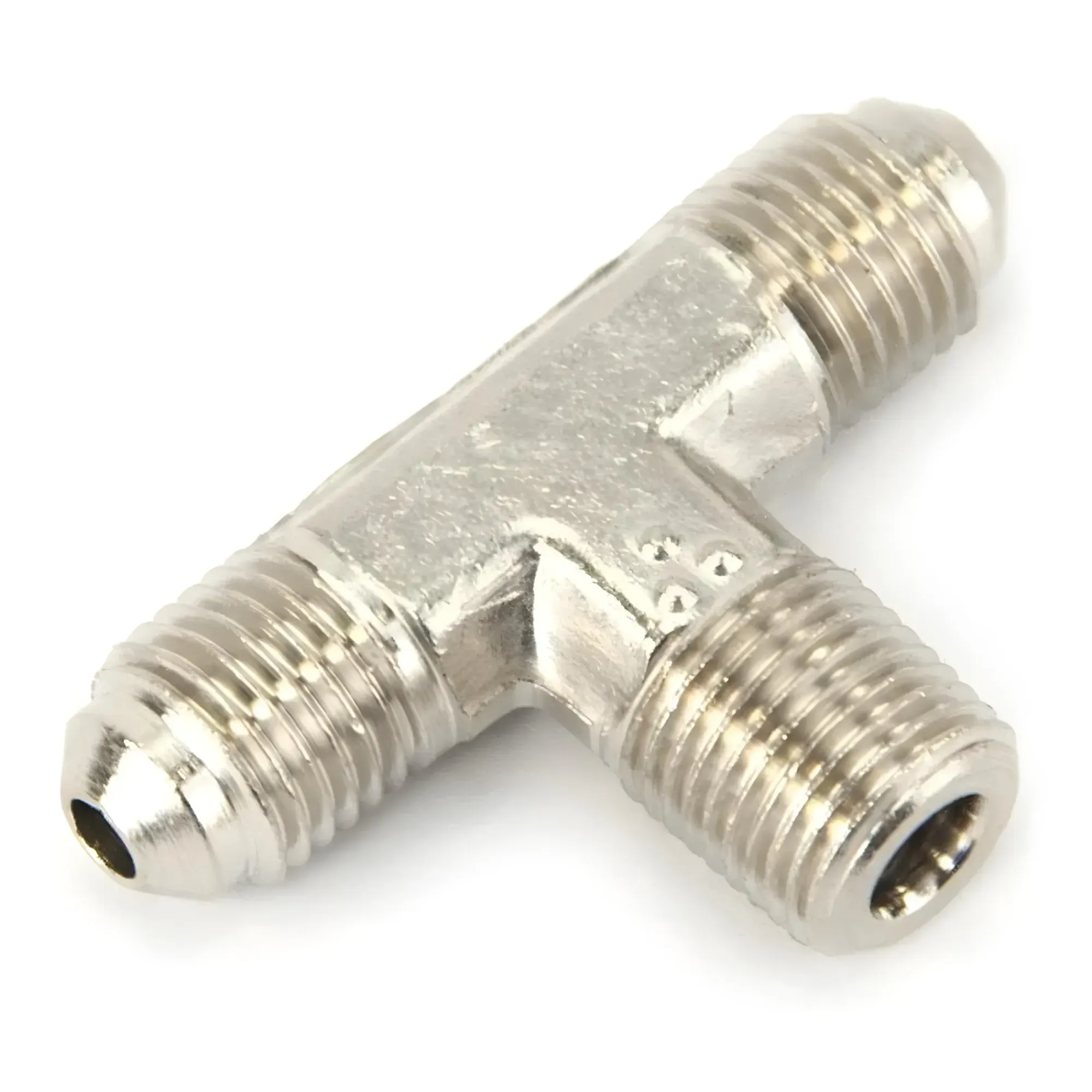 1/8 Inch NPT x 3AN x 3AN Branch Tee Fitting Male/Male/Male Nitrous Outlet