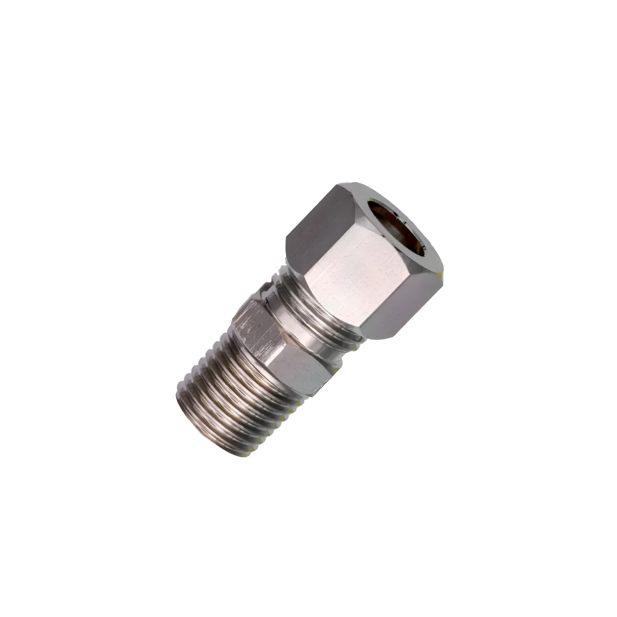 Nitrous Outlet 1/4" NPT Male x 3/8" Compression Straight Fitting, 00-01505-B