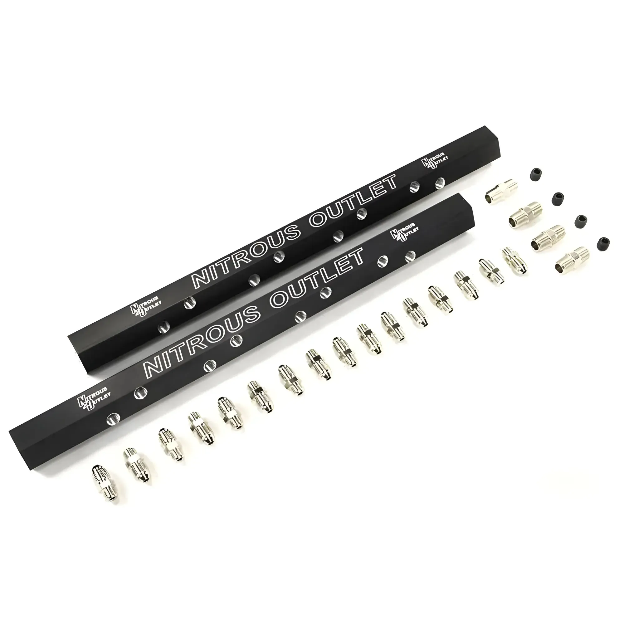 Dual Passage Dual Injection Rail Kit With Fitting for 98-02 F-body 1/8 Inch NPT