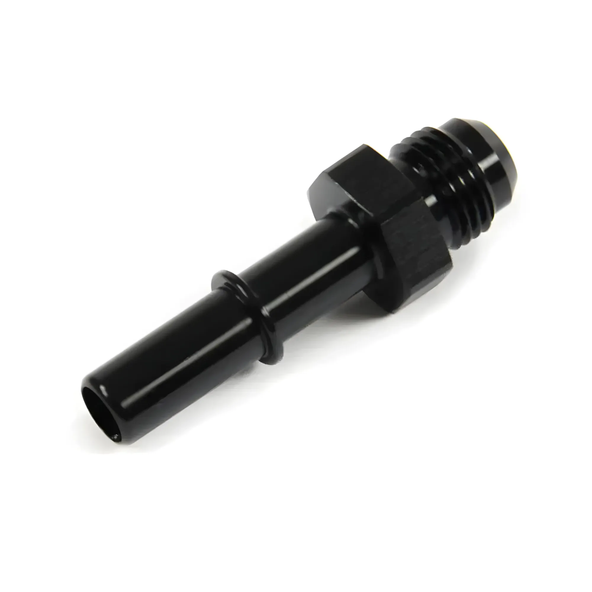 6AN x 3/8 Inch Spring Lock Fuel Adapter Male/Male Nitrous Outlet