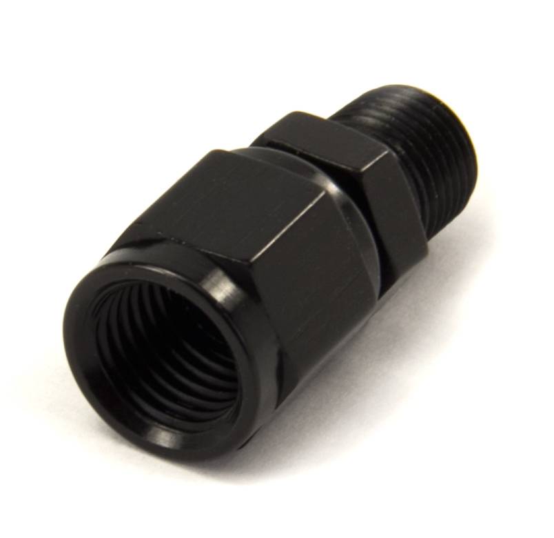 1/8 Inch NPT x 6AN Swivel Fitting Male/Female Black Aluminum Nitrous Outlet