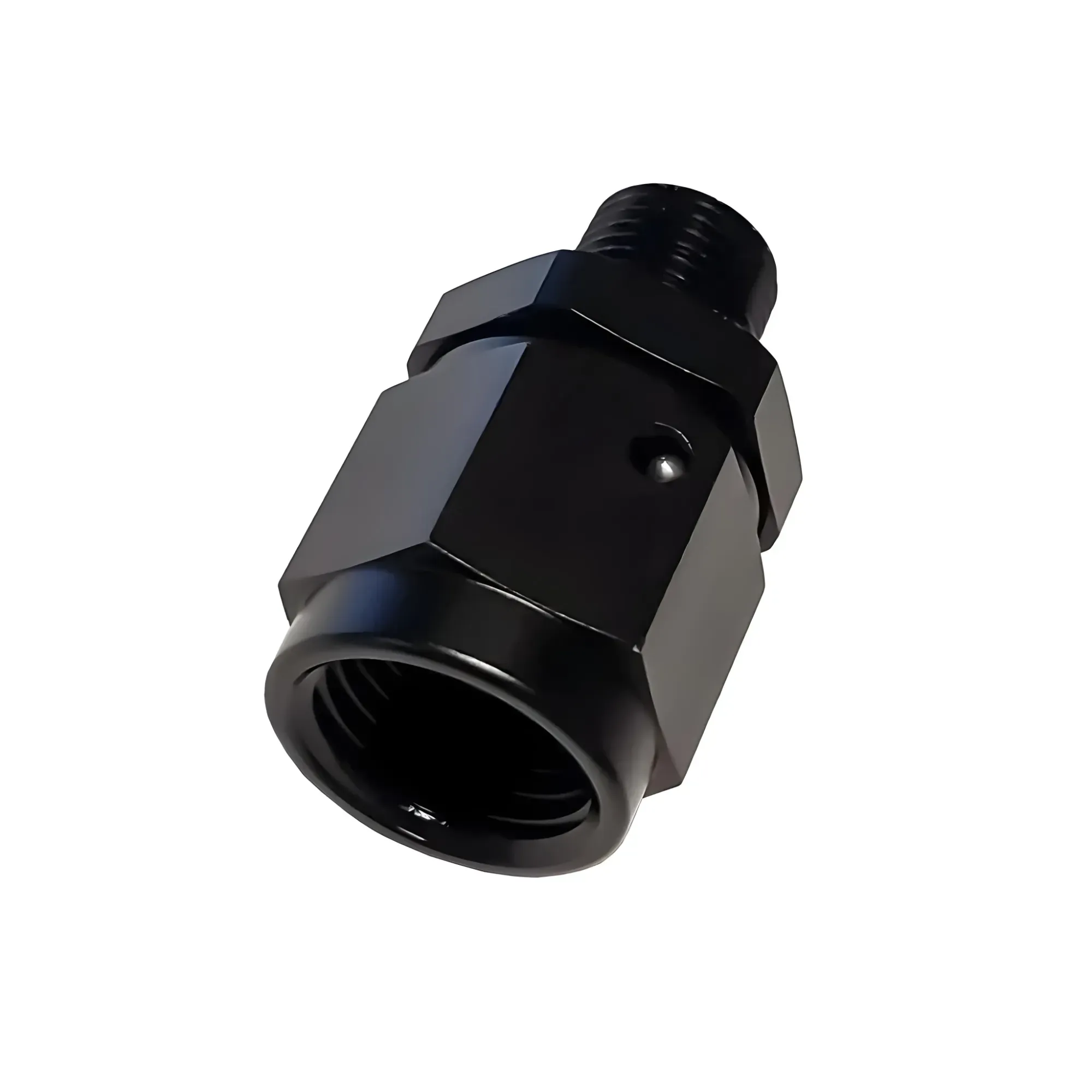 1/8 Inch NPT x 6AN Swivel Fitting Male/Female Black Aluminum Nitrous Outlet