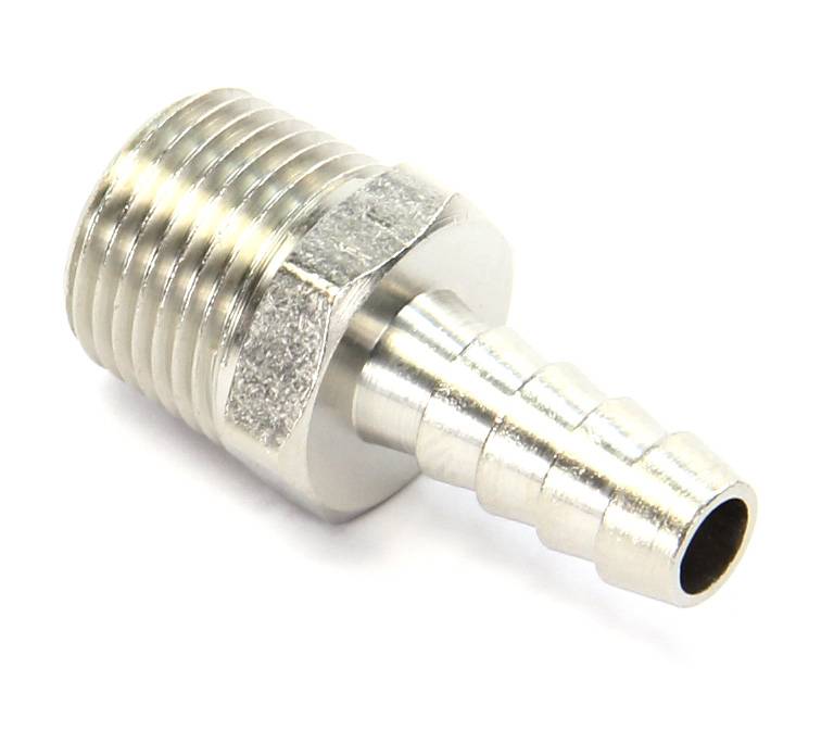 1/4 Inch NPT x 1/2 Inch Hose Barb 90 Degree Swivel Fitting Male/Male Nitrous Out