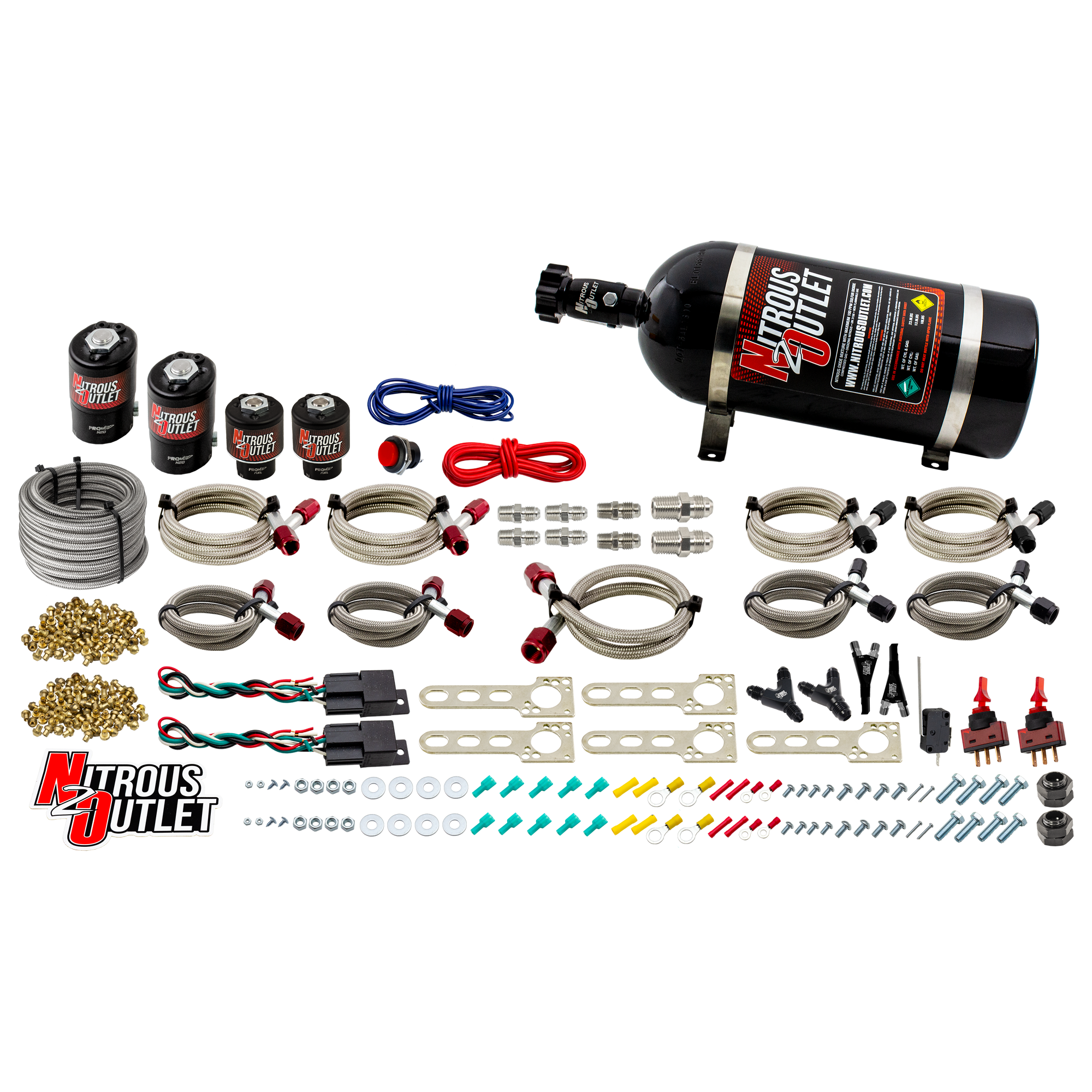 Nitrous Outlet Dodge EFI Dual Stage Single Nozzle System - Gas/E85 (5-55psi)(35-