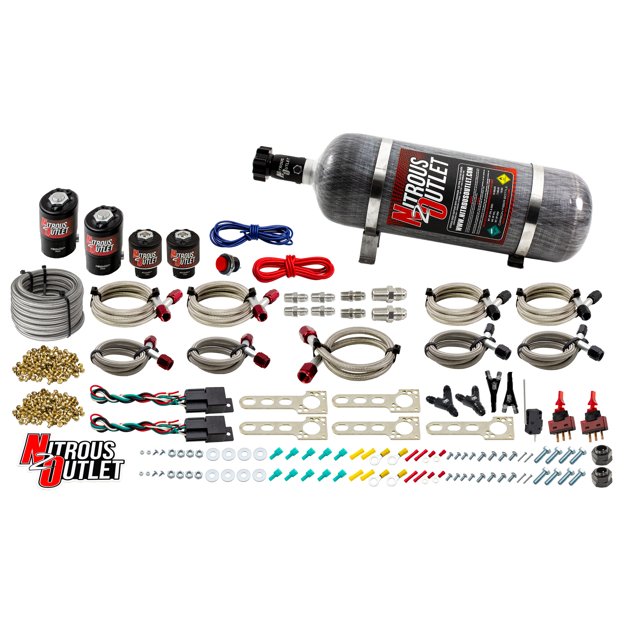 Nitrous Outlet Dodge EFI Dual Stage Single Nozzle System - Gas/E85 (5-55psi)(35-