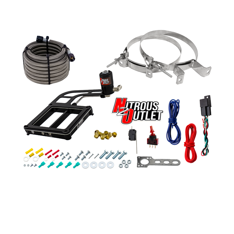 Nitrous Outlet Dry 4500 Weekend Warrior System - Hard-line/.122 Nitrous Solenoid