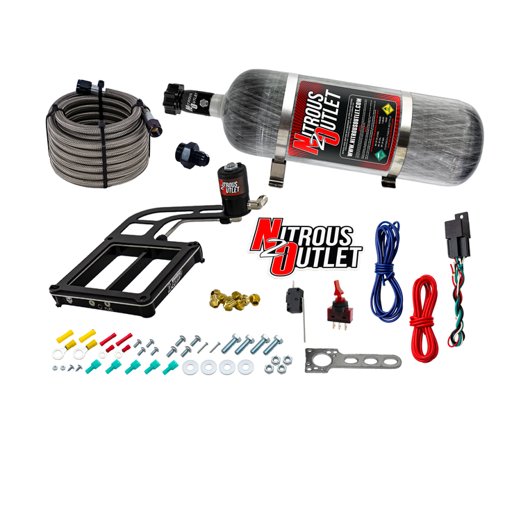 Nitrous Outlet Dry 4500 Weekend Warrior System - Hard-line/.122 Nitrous Solenoid