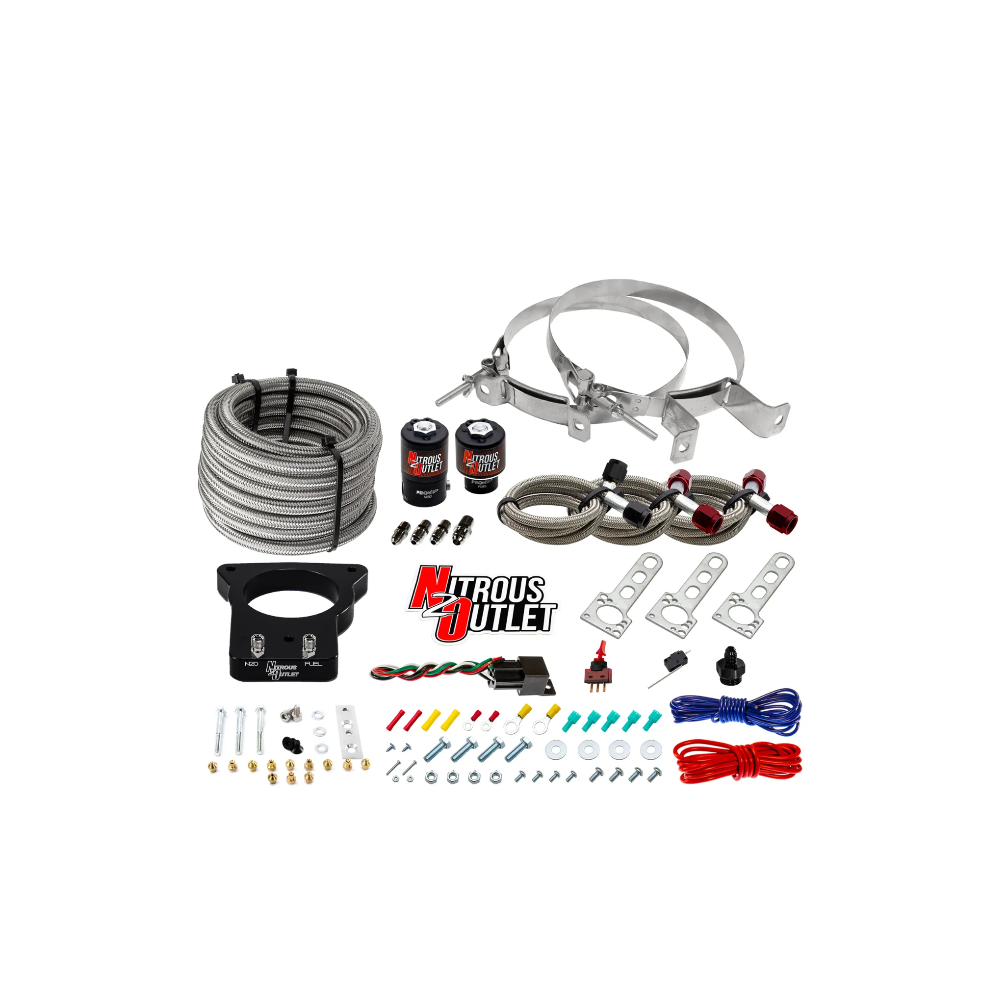 Corvette Nitrous Kit 78mm LSX Plate System Gas/E85 5-55psi 50-200 HP No Bottle 9