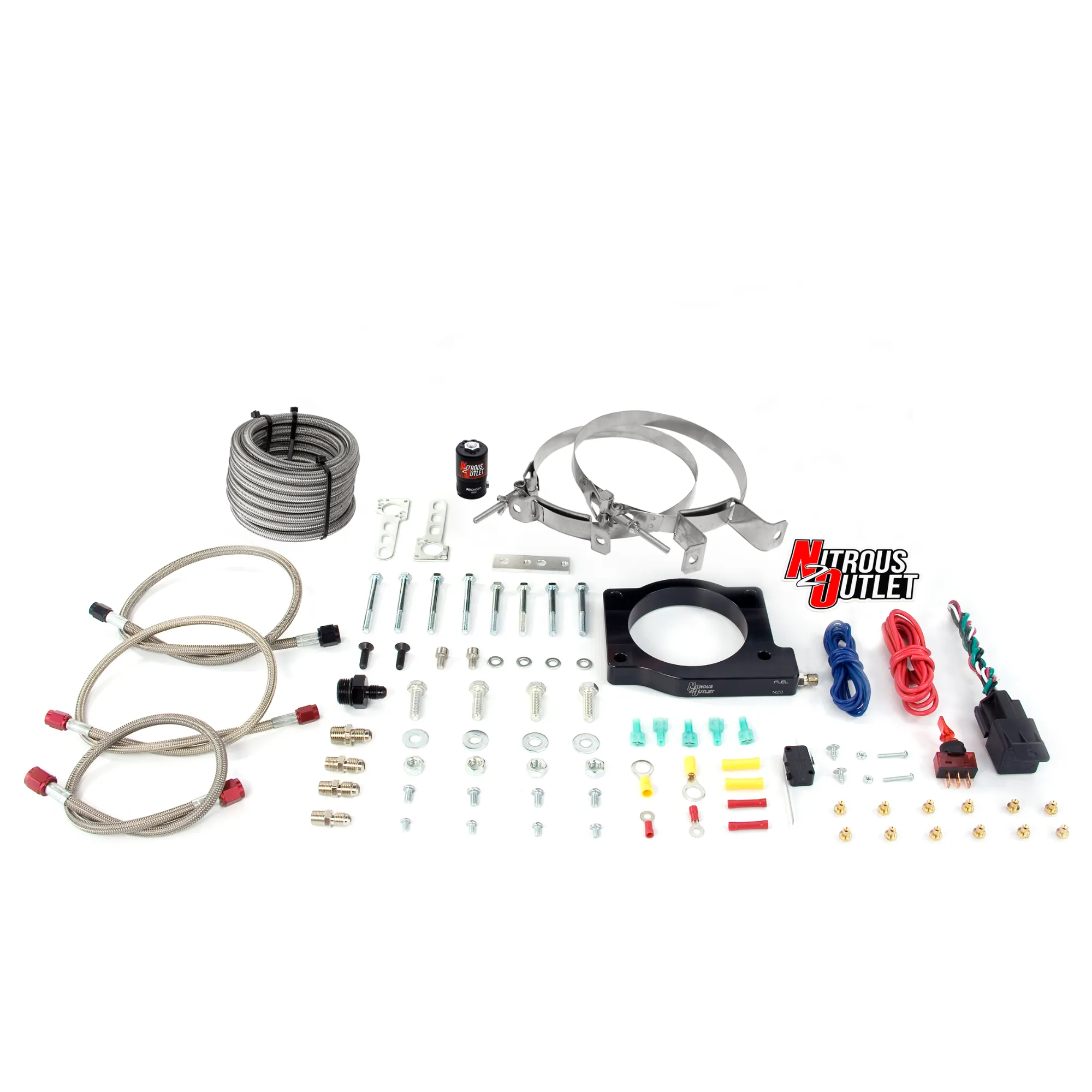 90mm MagnaCharger DRY Plate system 50-200 HP No Bottle Nitrous Outlet