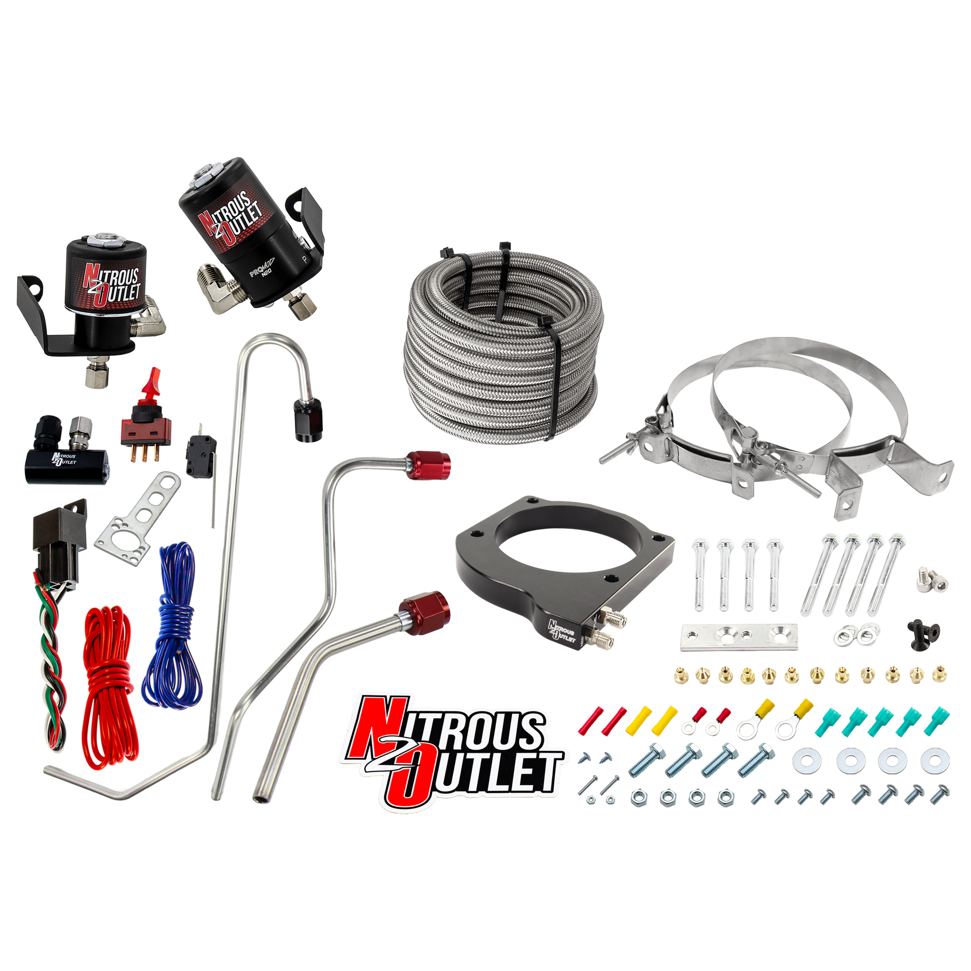 102mm MSD LS7 Atomic AirForce Intake Hard-line Plate System Aftermarket Fuel Rai