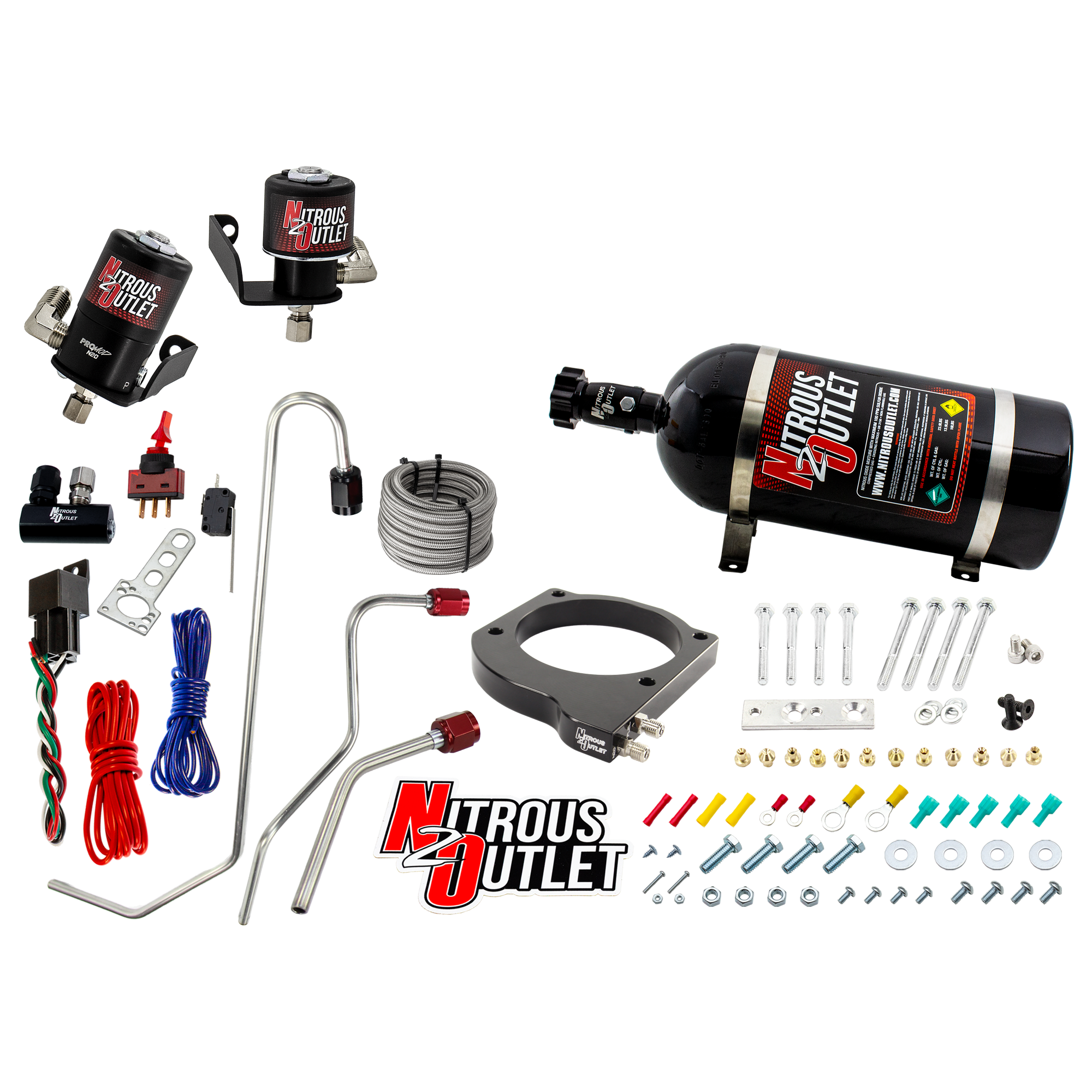 102mm MSD LS7 Atomic AirForce Intake Hard-line Plate System Factory-Style Fuel R