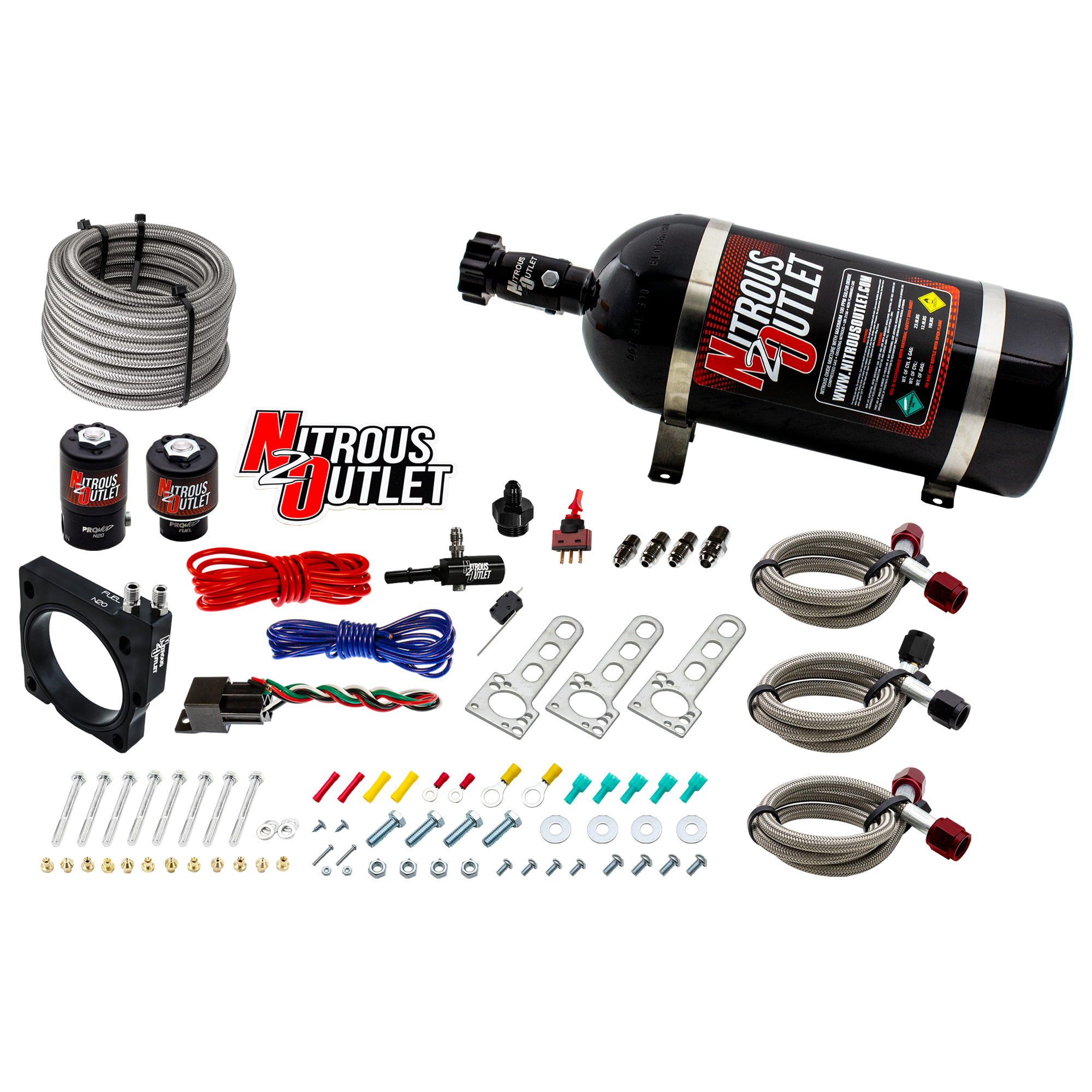 Nitrous Outlet Dodge 80mm 5.7/6.1  Hemi Plate System - Gas/E85 (5-55psi)(50-200H