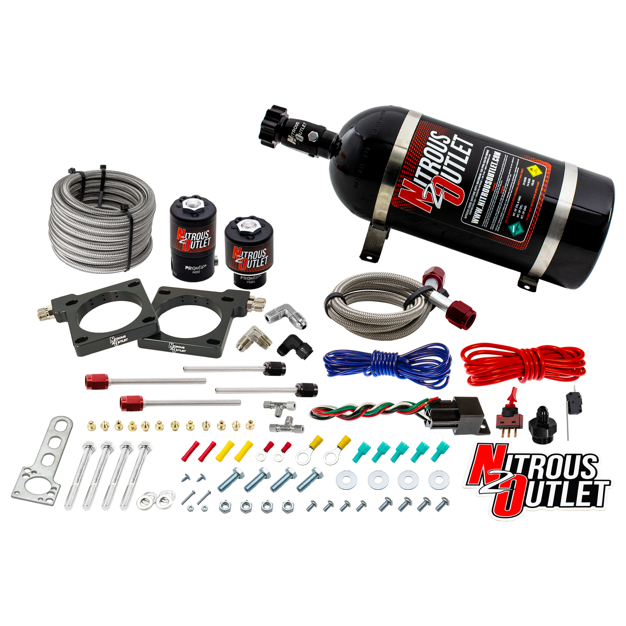Nitrous Outlet Dodge 1992-2002 Viper Hard-line Plate System - Gas/E85 (5-55psi)(