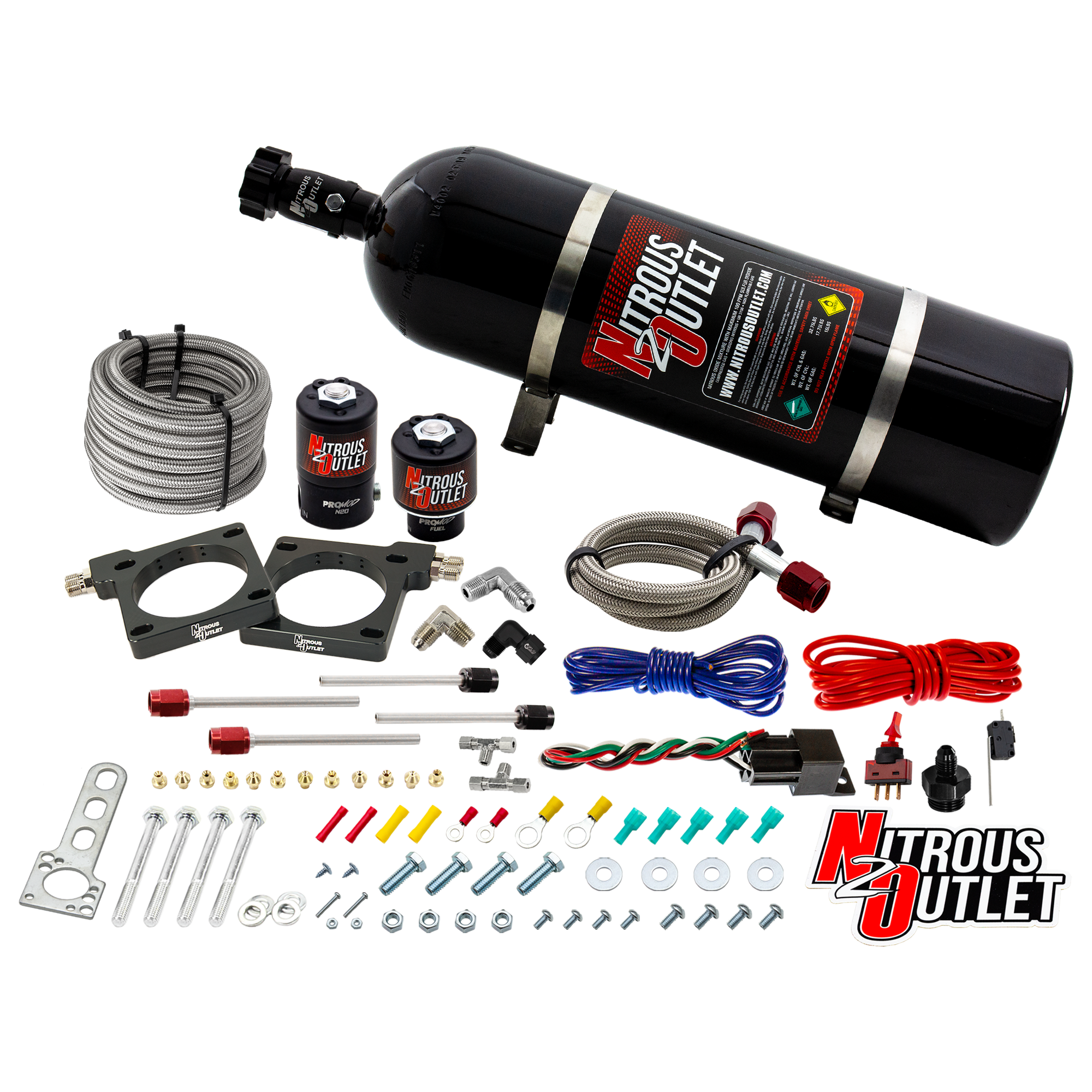 Nitrous Outlet Dodge 1992-2002 Viper Hard-line Plate System - Gas/E85 (5-55psi)(