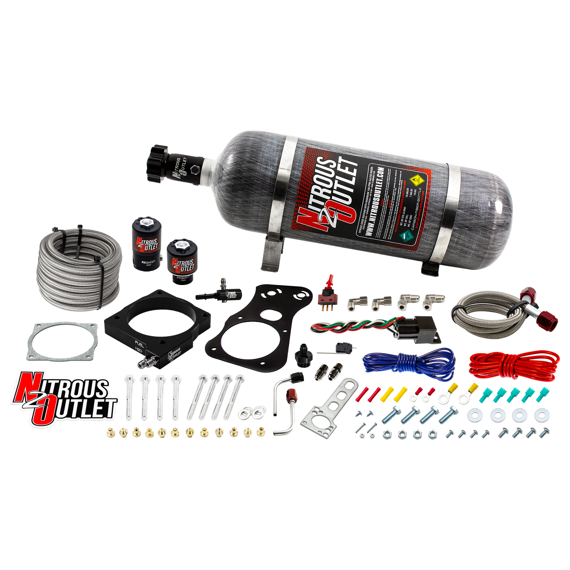 Nitrous Outlet Dodge 85mm 2005-2010 Challenger/Charger/300C/Jeep 6.1 Hemi Intake