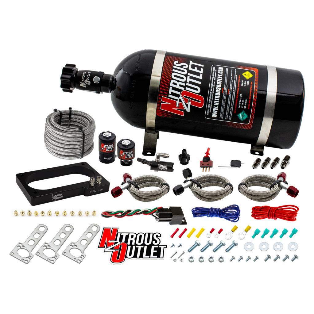 07-14 GT 500 Mustang Plate System Gas/E85 5-55psi 50-200 HP 10lb Bottle Nitrous