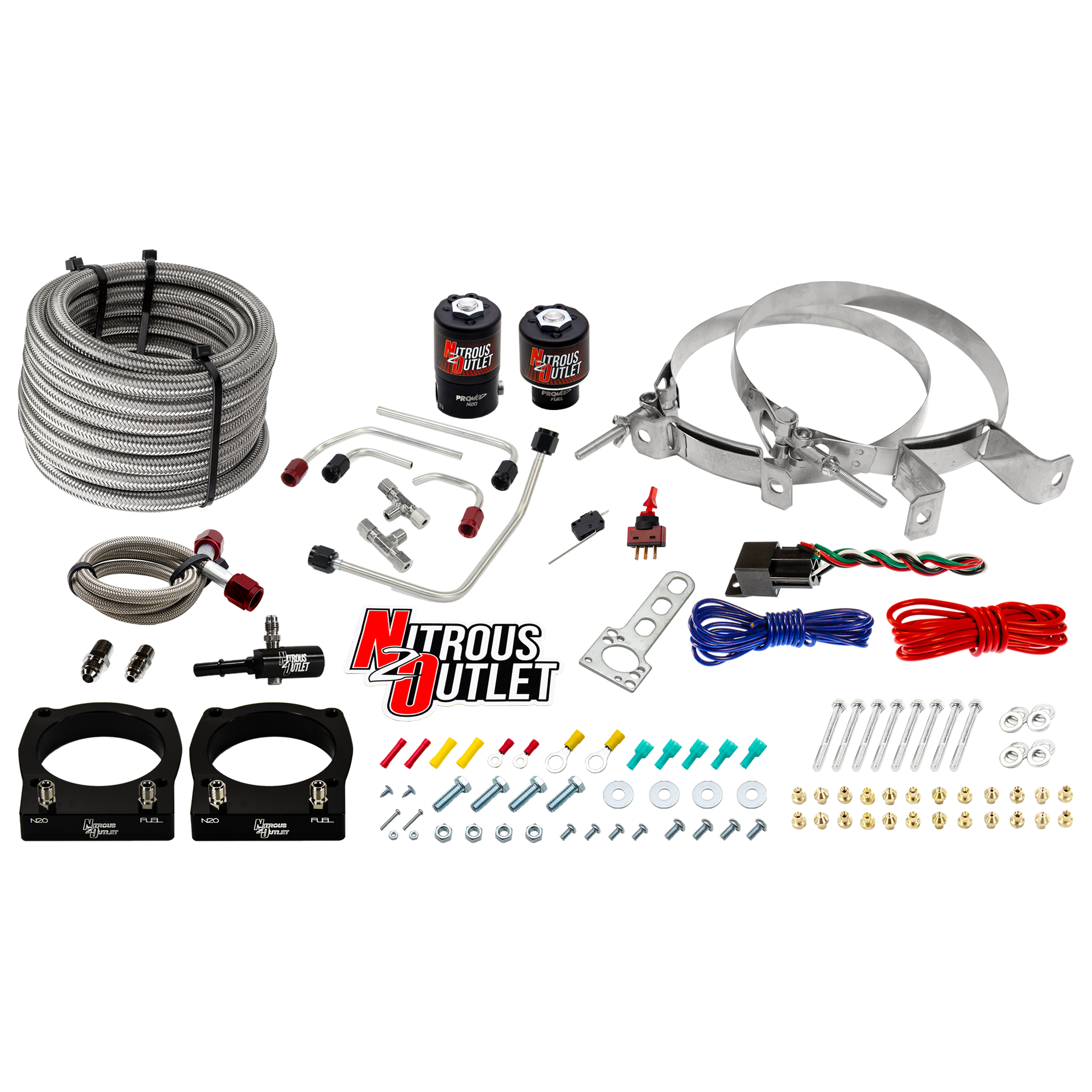 Nitrous Outlet Dodge 2008-2017 Viper Hard-lined Plate System - Gas/E85 (5-55psi)