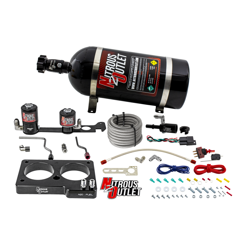 Ford 99-01 Cobra 03-04 Mach 1 4.6L 4V Hard Line - Solenoids To Plate Nitrous Out
