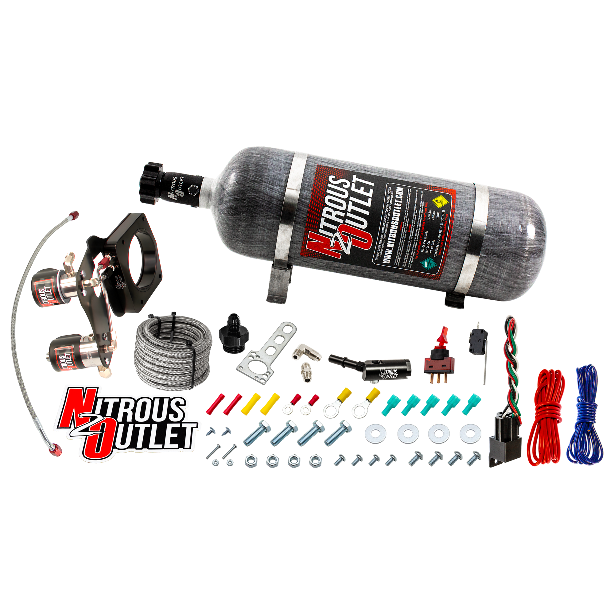 Nitrous Outlet GM 2014-2019 5.3L/L83 Truck 83mm Hard-line Plate System - Gas/E85