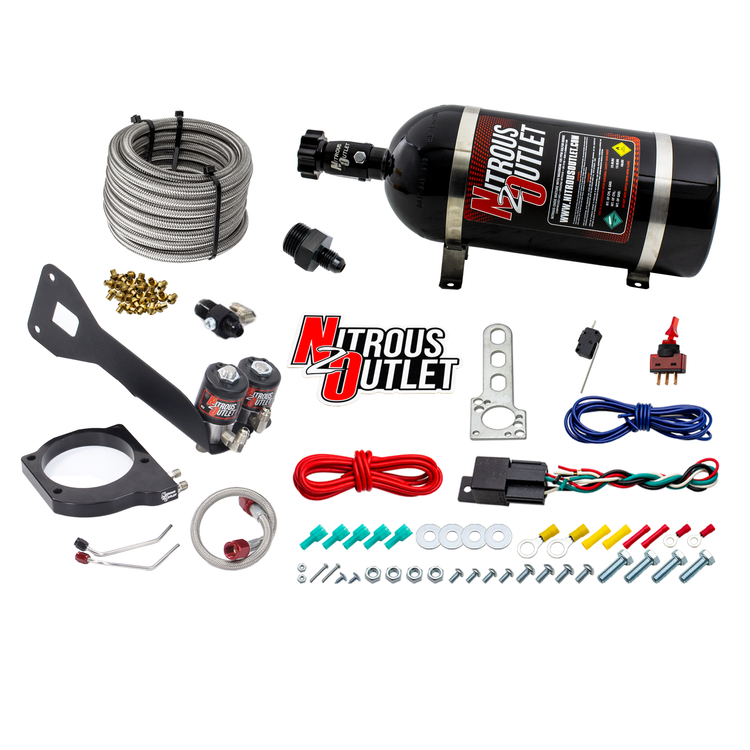Nitrous Outlet GM 1999-2002 FAST 102mm Truck Intake Hard-line Plate System - Gas