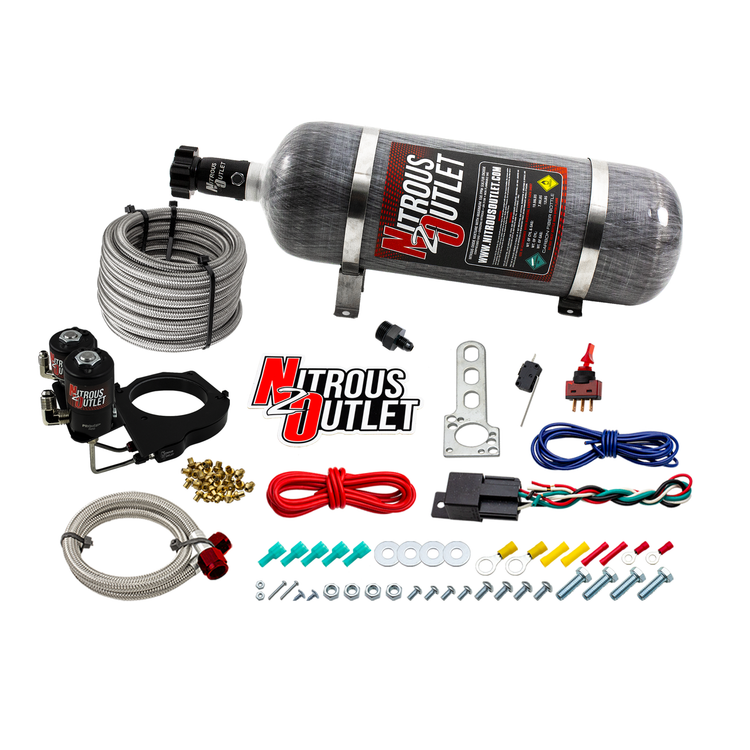 Nitrous Outlet GM 2003-2013 FAST 102mm Truck Intake Hard-line Plate System - Gas