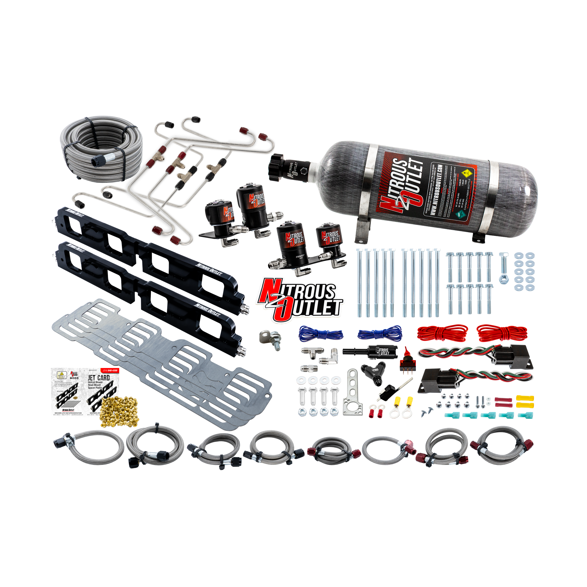 Nitrous Outlet 5.7, 6.1, & 6.4 2008-2023 Eagle & Apache Head Spacer Plate System