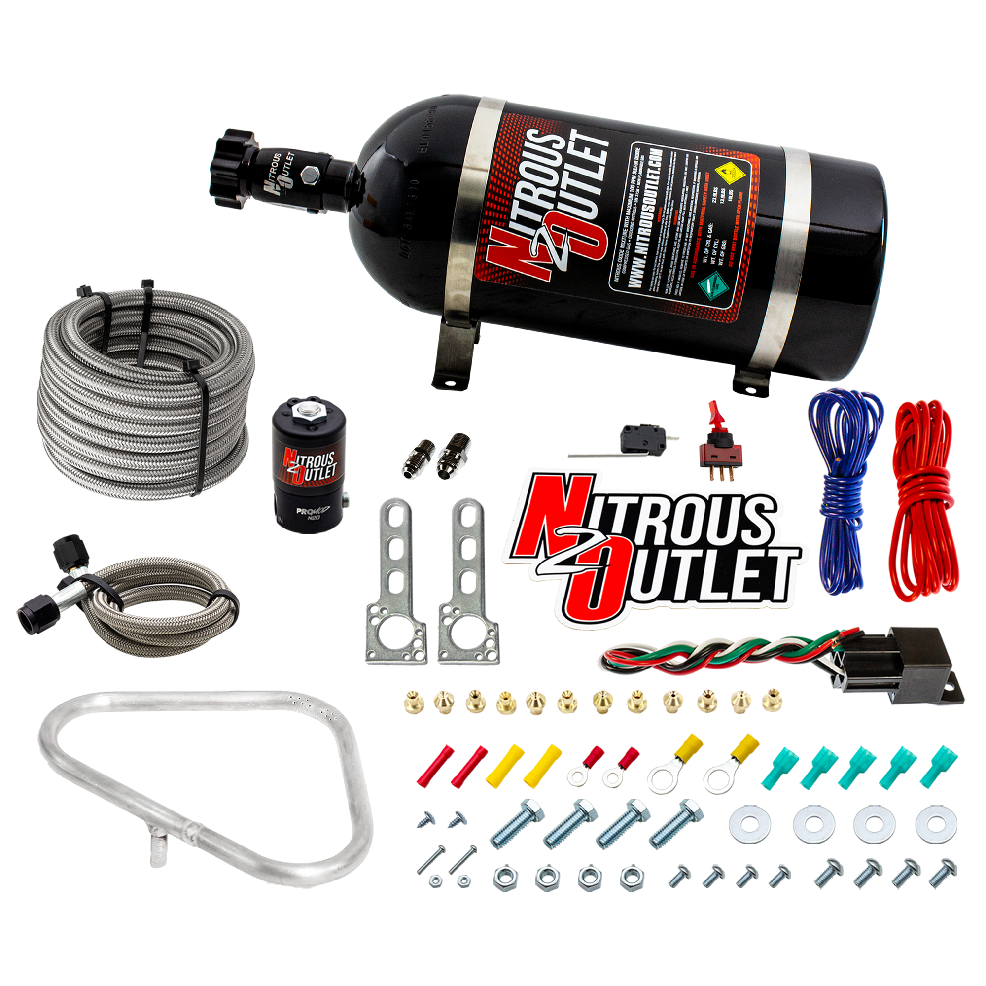 04-06 GTO Dry Halo System 35-200 HP 10lb Bottle Nitrous Outlet