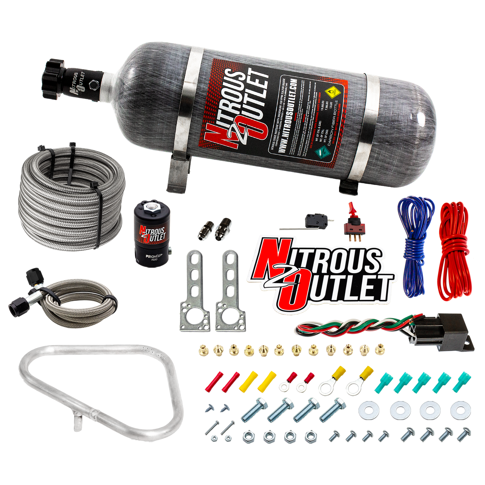 04-06 GTO Dry Halo System 35-200 HP 12lb Bottle Nitrous Outlet