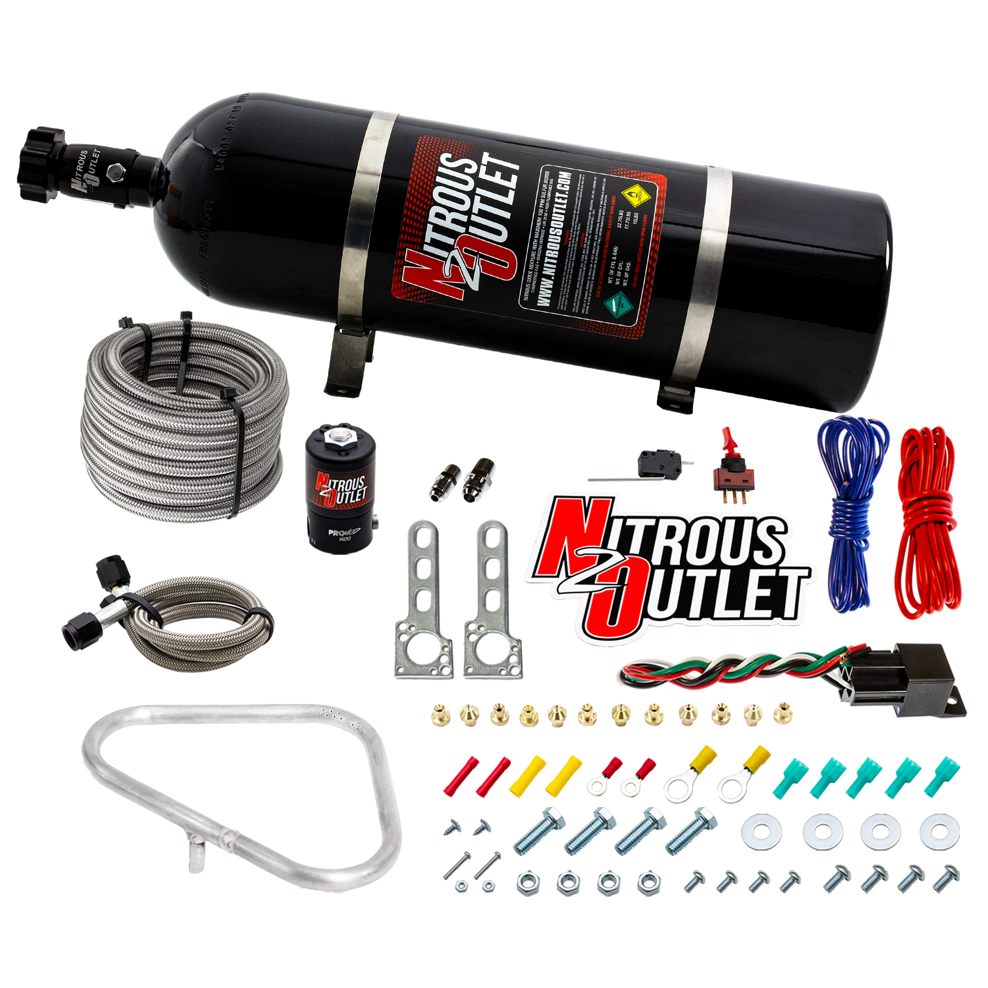 04-06 GTO Dry Halo System 35-200 HP 15lb Bottle Nitrous Outlet