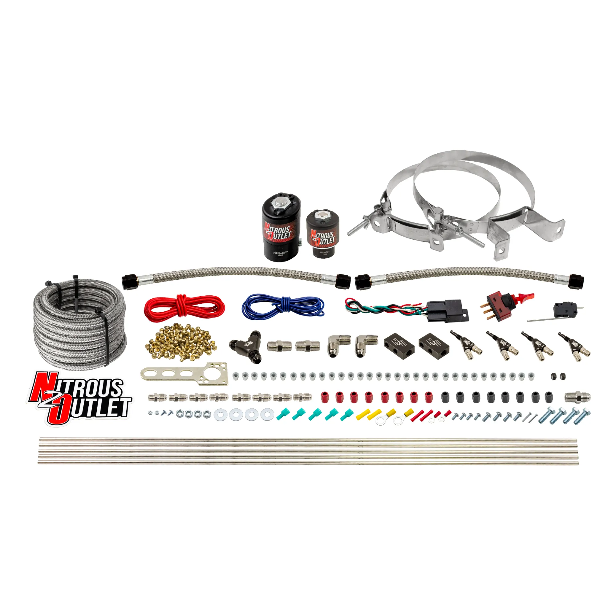 Nitrous Outlet 4 Cylinder Direct Port System - .122 Nitrous Solenoids/.177 Fuel