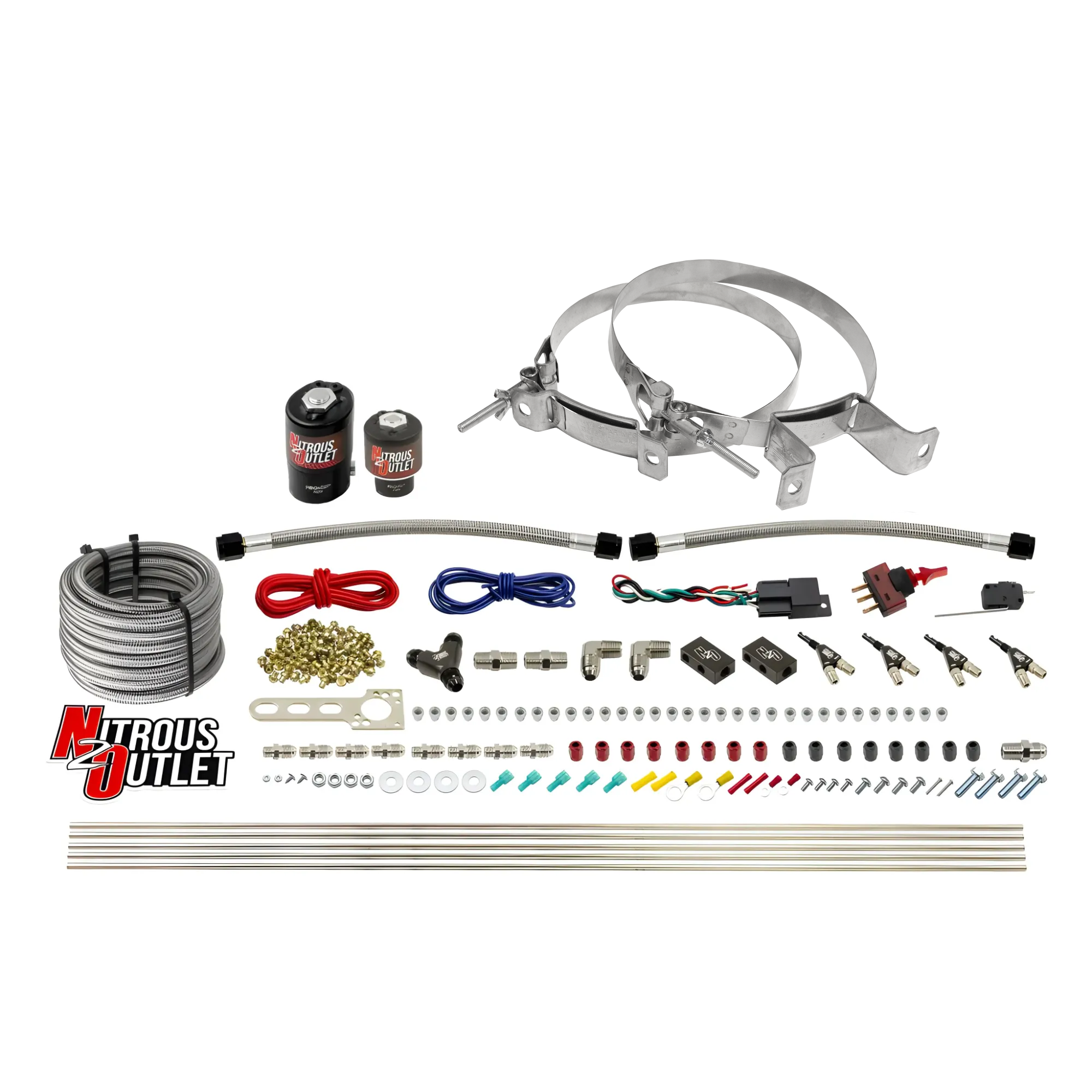 Nitrous Outlet 4 Cylinder Direct Port System - .122 Nitrous Solenoids/.177 Fuel
